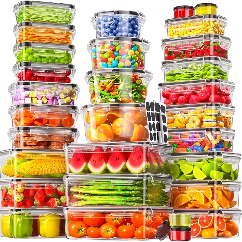 Meal Prep Tupperware - Yeniden kullanılabilir yiyecek saklama kapları, ev