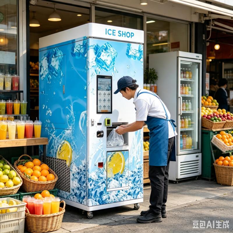 Meal Prep Vending Machine - Özelleştirilmiş Ticari Buz Otomatı Yüksek Verimli