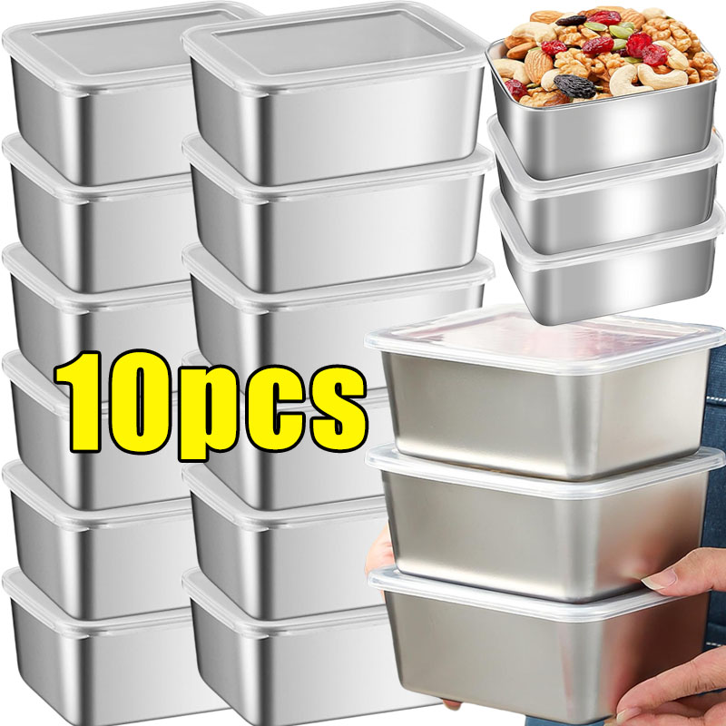Meal Prep Tupperware - Paslanmaz Çelik Gıda Saklama Kapları