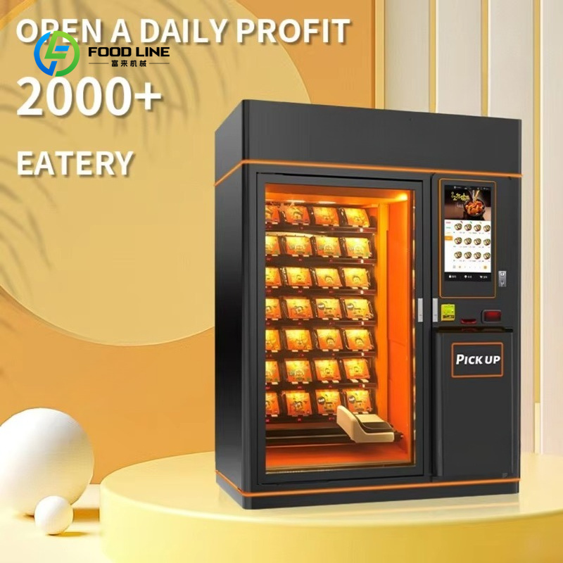 Meal Prep Vending Machine - Özelleştirilmiş Sıcak Yemek Otomatı, Fast Food