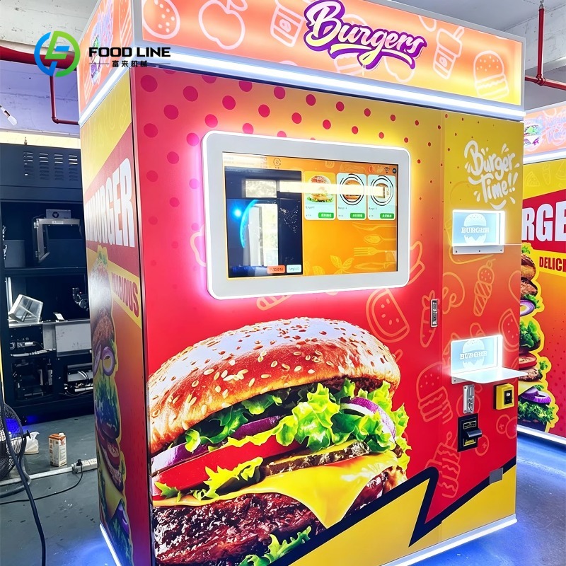 Meal Prep Vending Machine - Özelleştirilmiş Otomatik Burger Yapma Otomatı 7/24
