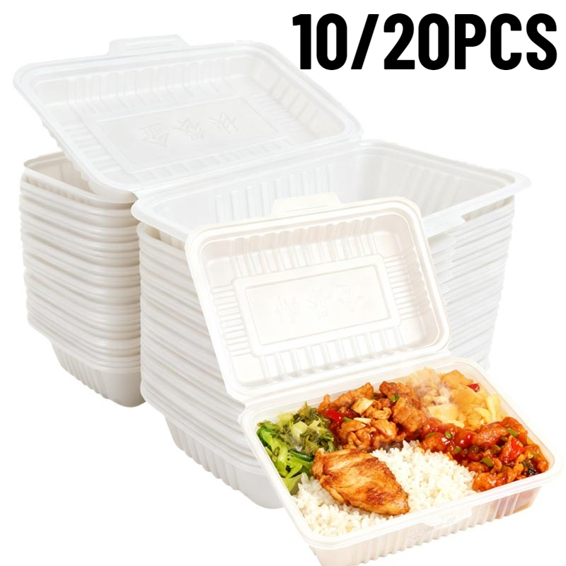 Meal Prep Tupperware - 10/20 adet tek kullanımlık öğle yemeği