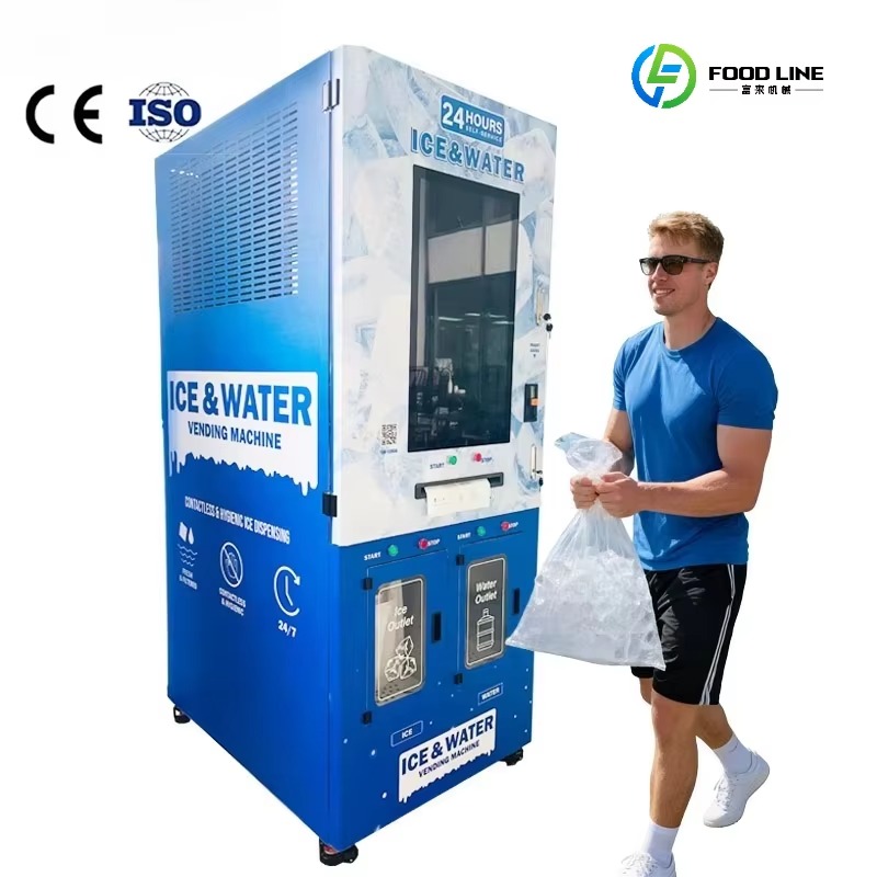 Meal Prep Vending Machine - Ticari Tam Otomatik Buz Küpü Otomatı,