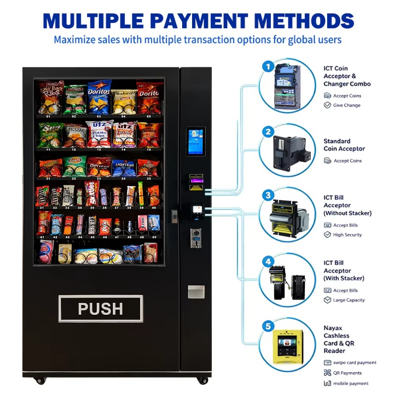 Meal Prep Vending Machine - Akıllı Otomatik Satış Makinesi Atıştırmalık İçecek