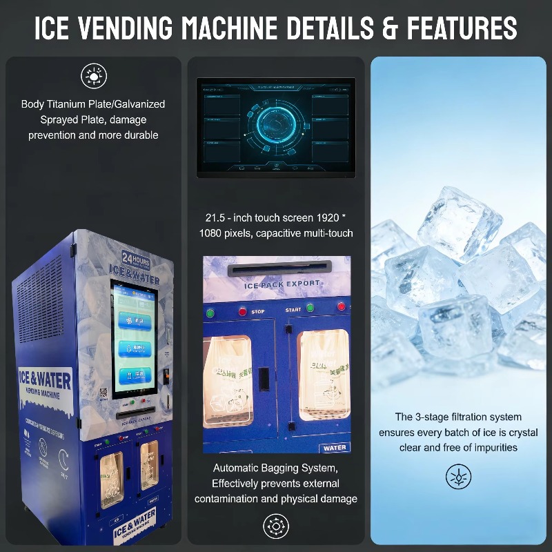 Özel Tasarım Dış Mekan Buz Mak - Meal Prep Vending Machine incelemesi ve fiyatı