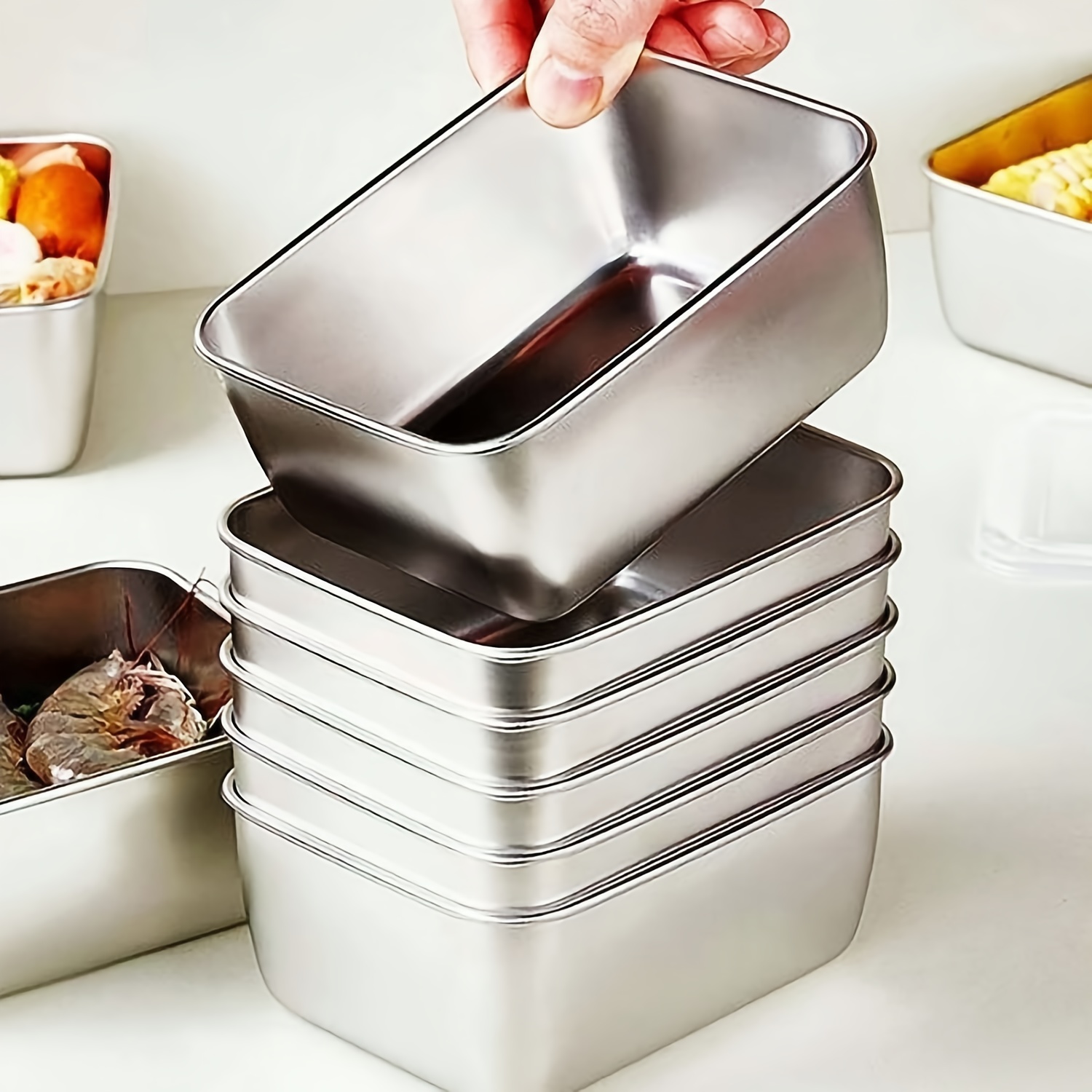 6 parçalı paslanmaz çelik gıda - Meal Prep Tupperware incelemesi ve fiyatı