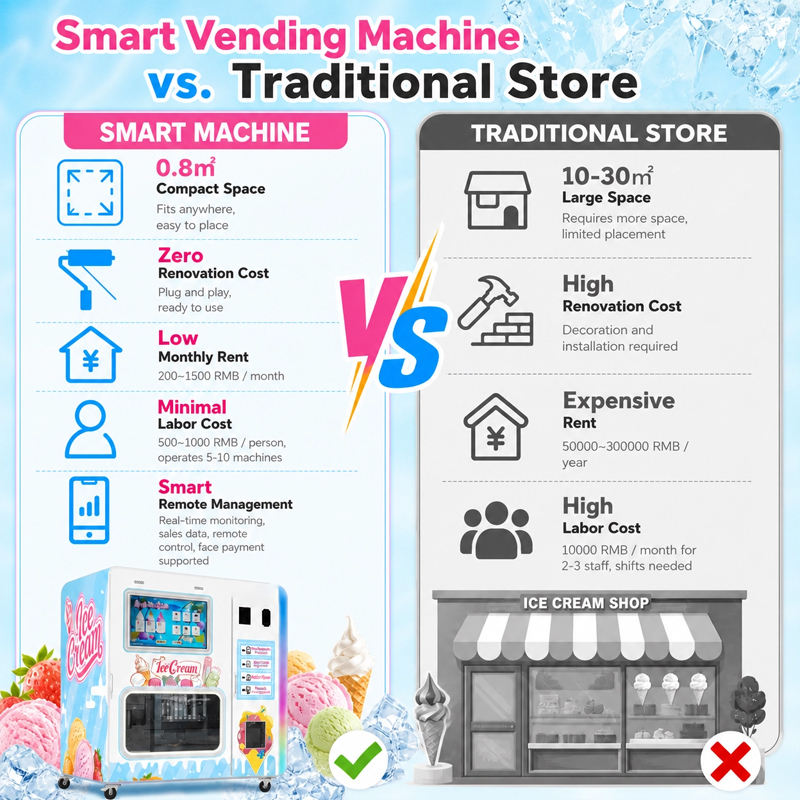Dondurma Robotu Otomatı 27 İnç - Meal Prep Vending Machine incelemesi ve fiyatı