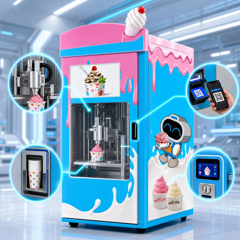 Dondurma Robotu Otomatı 27 İnç - Meal Prep Vending Machine incelemesi ve fiyatı